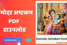 Damodar Ashtakam hindi PDF